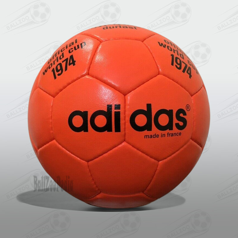 Adidas Apollo Durlast 1974 World Cup Soccer Ball Front View Image