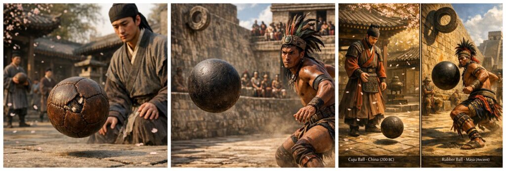 Detailed picture of Early Forms of Ball Innovations