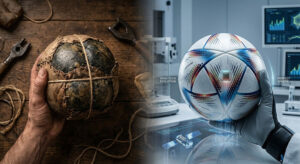 Evolution of the Early Soccer Ball