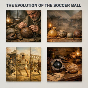 Image of the Early balls made from inflated animal bladders